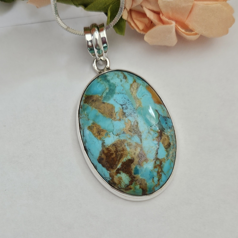 Amazing Kingman Turquoise Pendant